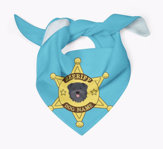 Personalised Sheriff Bandana for your {breedFullName}